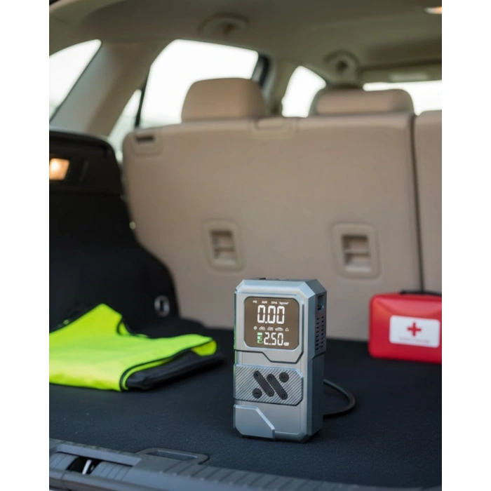 VipMarketim 12.000 mAh Akü Takviye Destekli LED Işıklı Araç Kompresörü