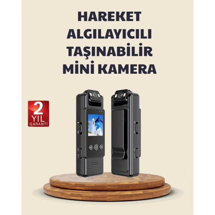 VipMarketim 128GB Destekli Hareket Algılamalı Mini Kamera
