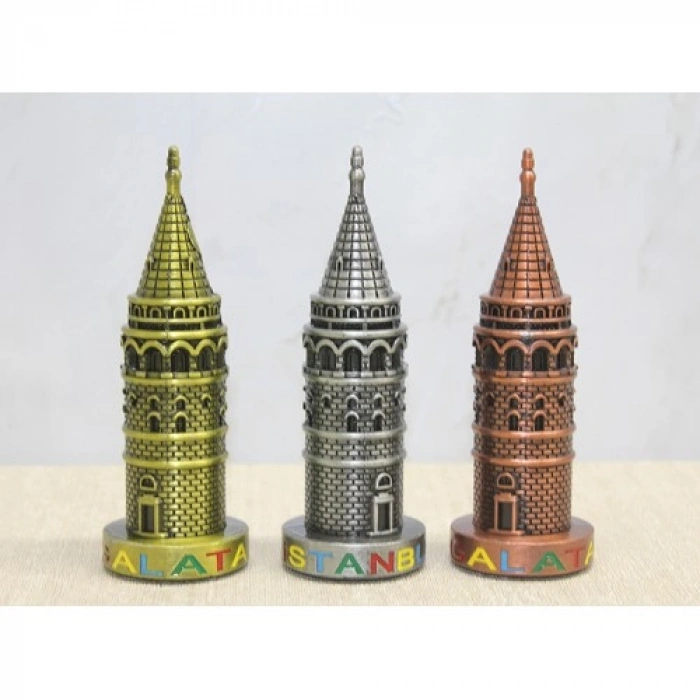 VipMarketim 13 cm Metal Galata Kulesi