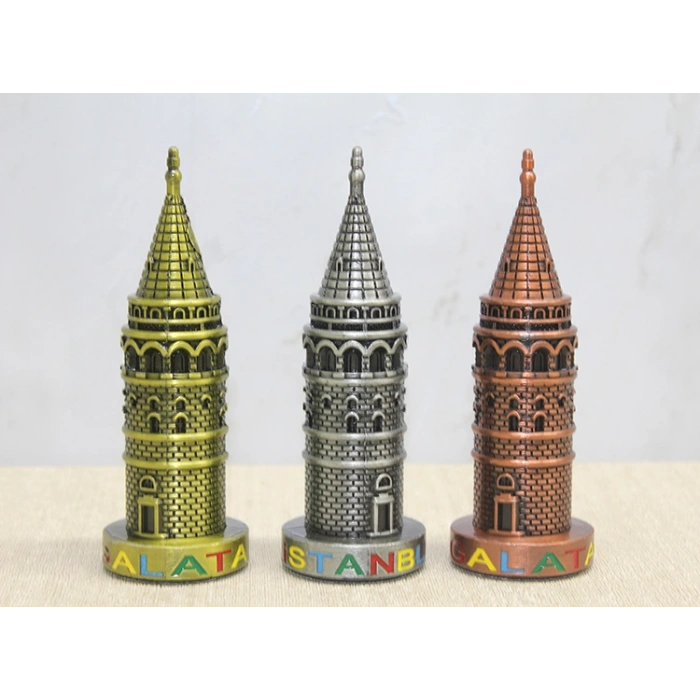 VipMarketim 13 cm Metal Galata Kulesi