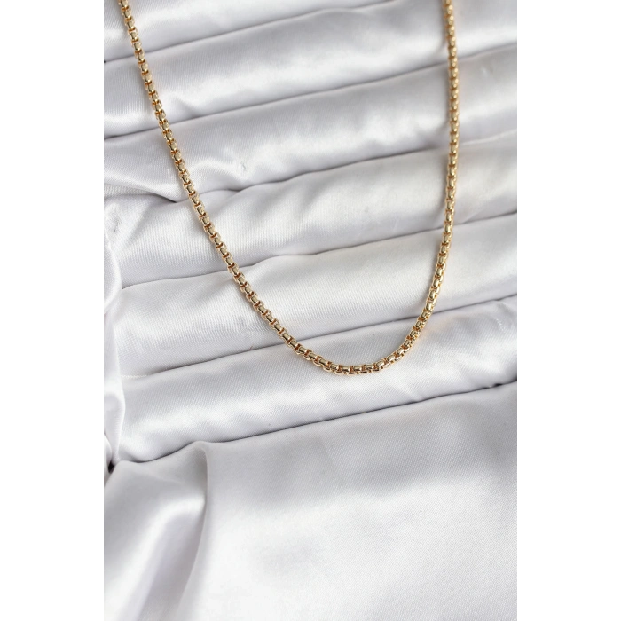VipMarketim 14K Gold Renk Kaplama Zincir Model CM Kadın Kolye 5886