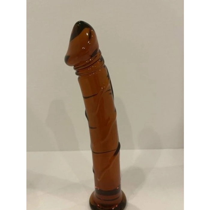 VipMarketim 15,5cm Cam Anal ve Vajinal Dildo