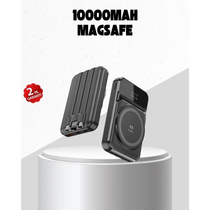 VipMarketim 15W Kablosuz Şarj Özellikli 10000 mAh Powerbank – Type-C Hızlı Şarj