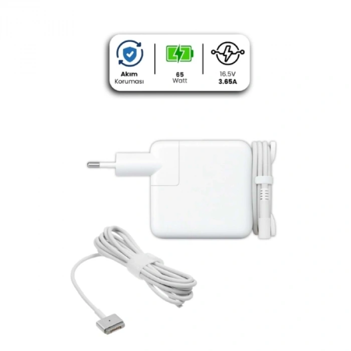 VipMarketim 16.50V 3.65A MAGSAFE 1 65W APPLE İçin Laptop Adaptör