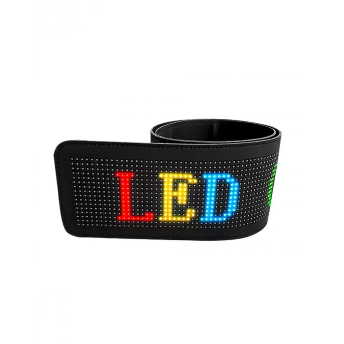 VipMarketim 16x96 RGB LED Matrix Panel 60 cm Esnek Yapı Uygulama Kontrollü Kayan Yazı Ekranı