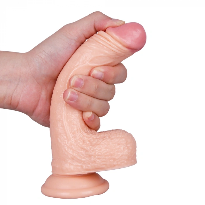 VipMarketim 19CM Ten Rengi Vantuzlu Dildo