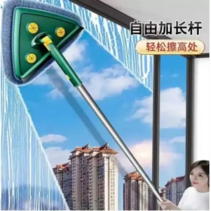 VipMarketim 2 Bezli Üçgen Çek Çekli Mop Islak Mendil Uyumlu