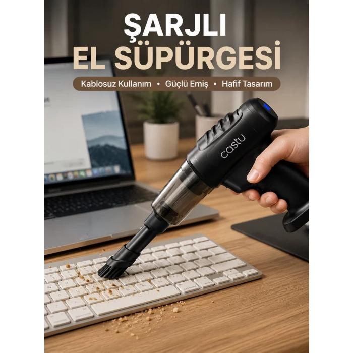 VipMarketim 2si 1 Arada Şarjlı Temizlik Cihazı Çok Amaçlı