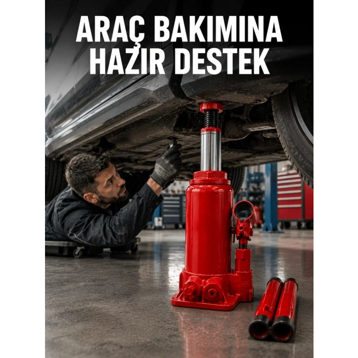 VipMarketim 2 Ton Hidrolik Kaldırma Gücü ile Güvenli Araç Desteği