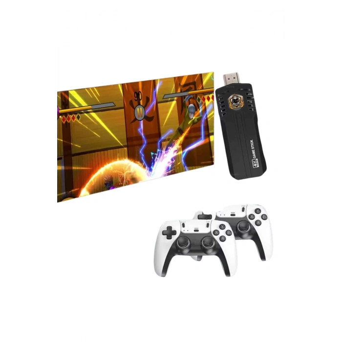 VipMarketim 20.000 Oyunlu Kablosuz Çift Kol Retro Oyunlar Çift Kollu Game Stick