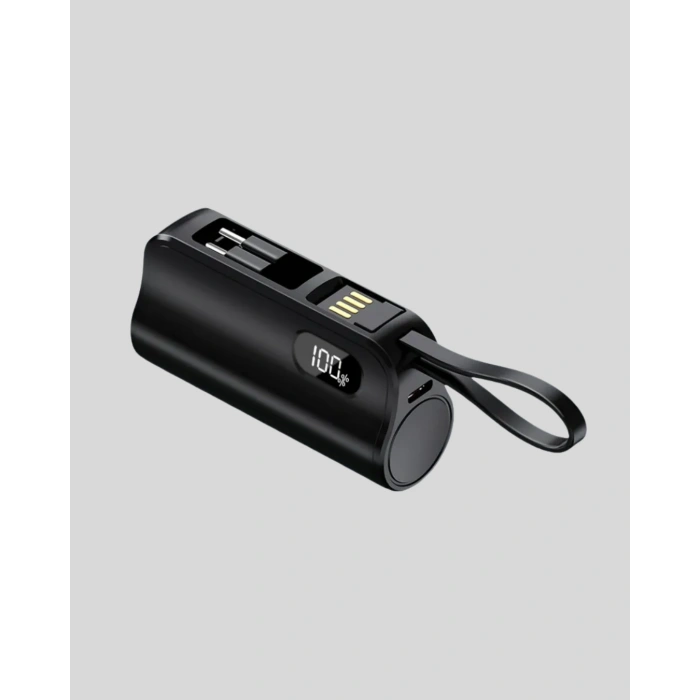 VipMarketim 2000mAh Mini Powerbank Dahili Konektörlü PD 20W