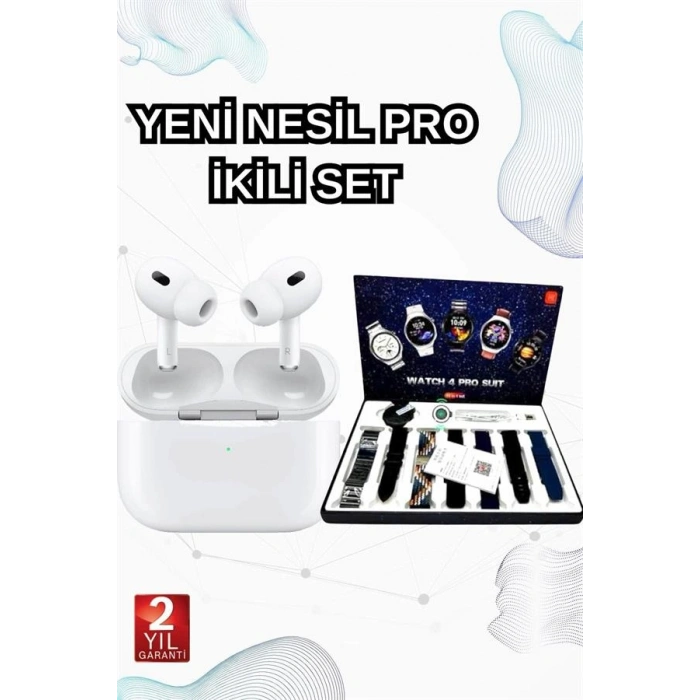 VipMarketim 2025 Model Akıllı Saat ve Yeni Nesil Pro Bluetooth Kulaklık ANC Özelliği