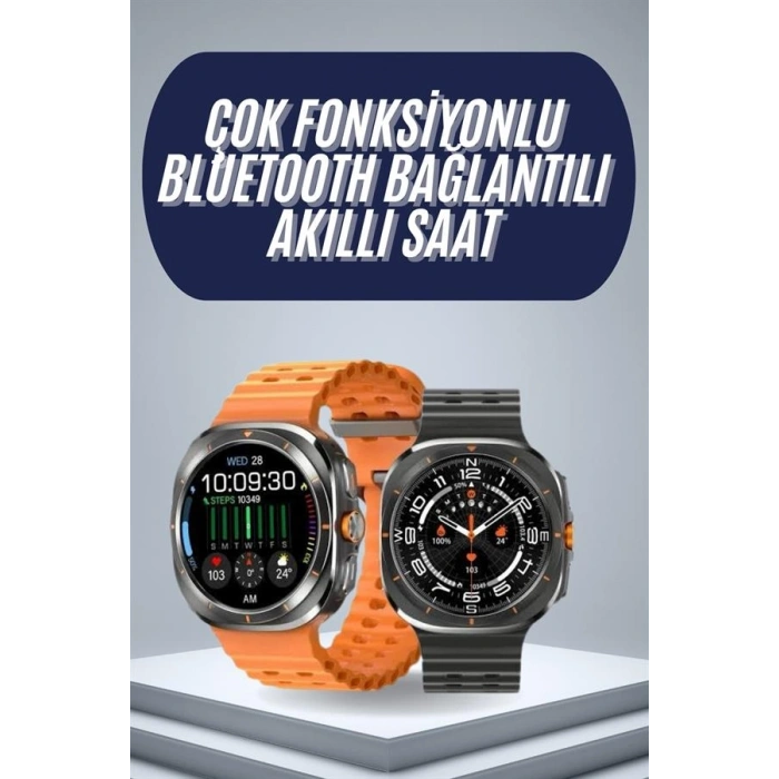 VipMarketim 2025 Model Gelişmiş Özellikli Nabız Sensörlü Spor Takibi Yapabilen Titreşimli Saat