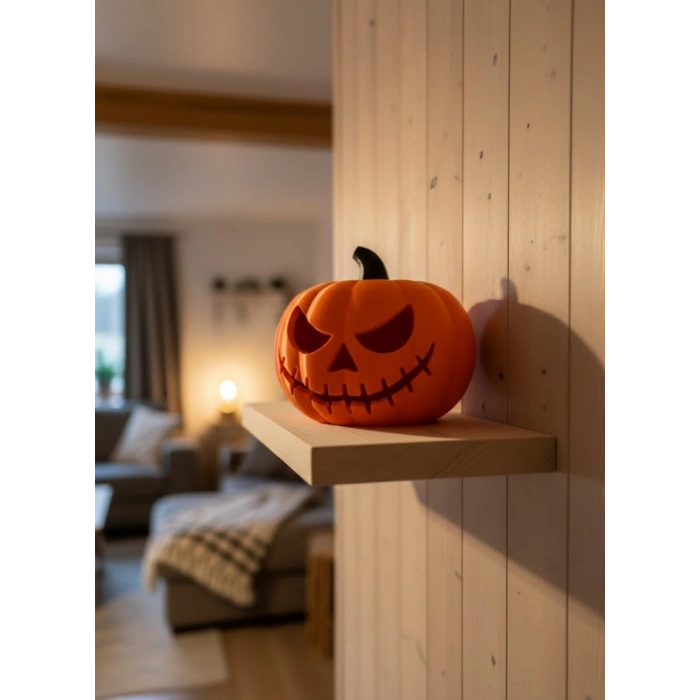 VipMarketim 21 cm Kapaklı Balkabağı Kutu Konsept Dekor