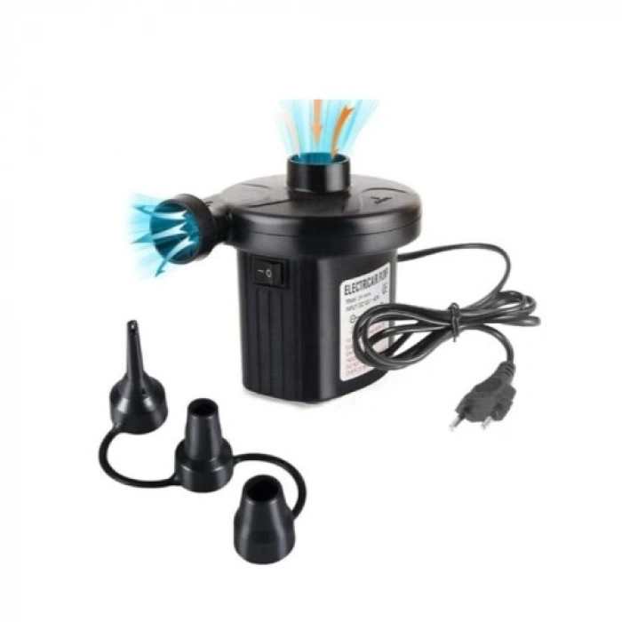 VipMarketim 220V Çakmaklık Girişli Havuz Bot Şişme Yatak Şişirme Pompası