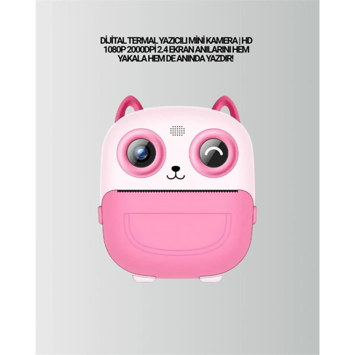 VipMarketim 2.4” Ekranlı Mini Kamera – 1080p Kayıt + Mürekkepsiz Yazdırma