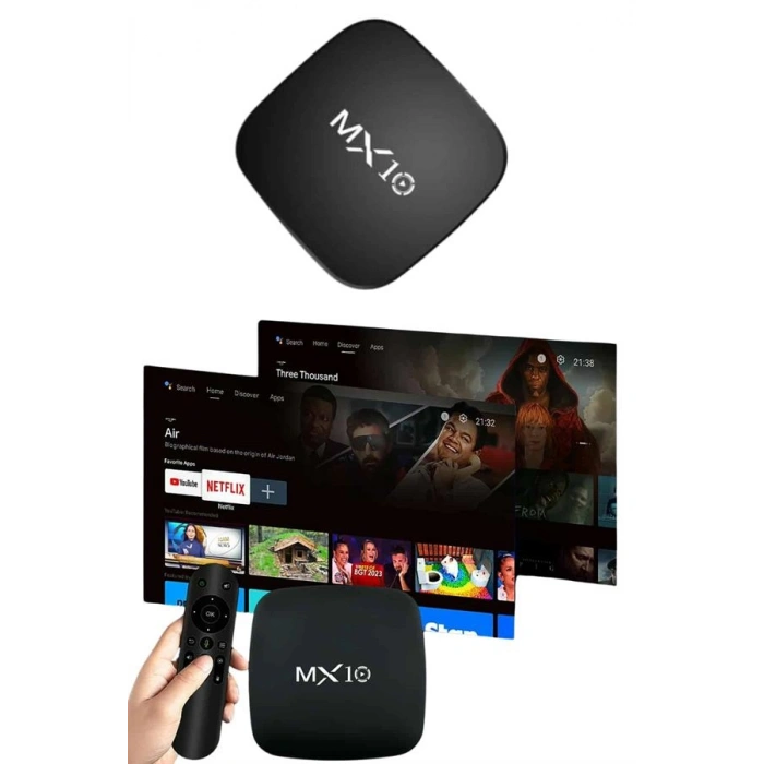 VipMarketim 2.4G Wifi Tv Box Medya Oynatıcı TV Uyumlu MX Box Kutusu Android TV