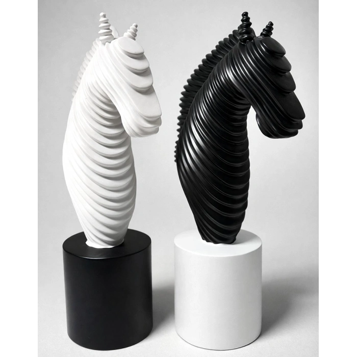 VipMarketim 25x14 cm Özel Tasarım Polyester At Büstü