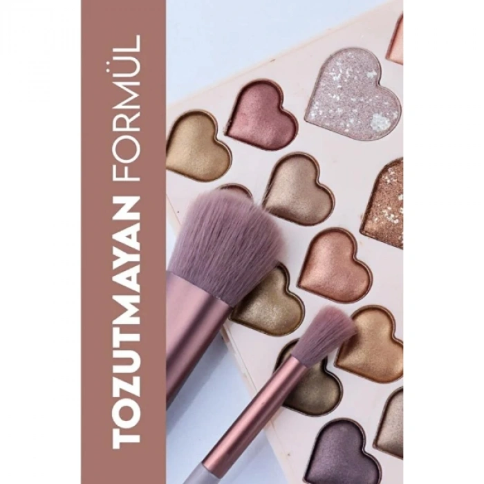 VipMarketim 28li Sedefli Shine Kalp Far Paleti - 2li Set