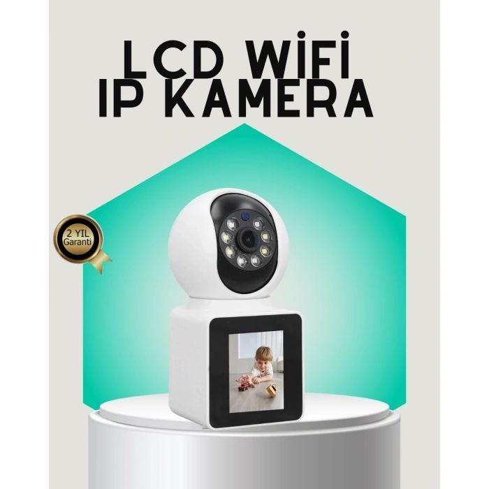 VipMarketim 2K HD Bebek ve Yaşlı Takip Kamerası Çift Yönlü Görüş Akıllı Uyarılı