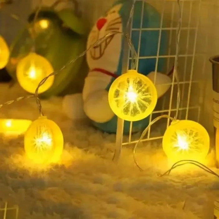 VipMarketim 2m 10 Led Pilli Limon Işık