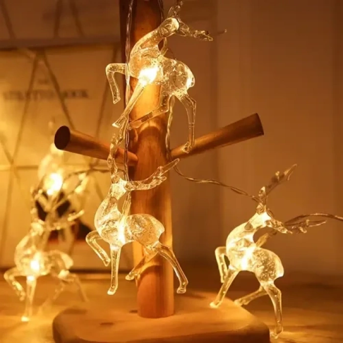 VipMarketim 2m 10lu Geyikli İp LED Işık