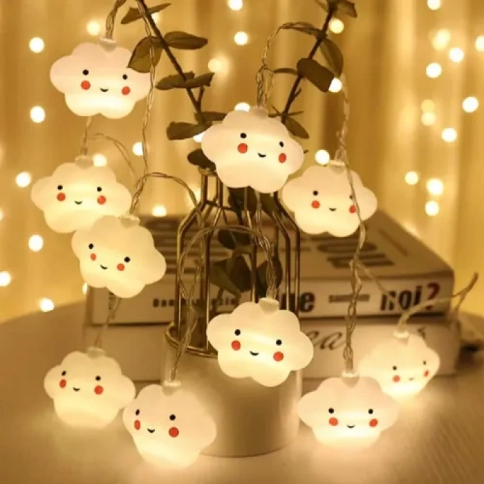 VipMarketim 2m 10lu Gülen Bulut Led