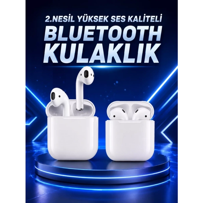 VipMarketim 2.Nesil Yeni Model TWS Bluetooth Kulaklık Dokunmatik Kontrol Yüksek Ses Kaliteli