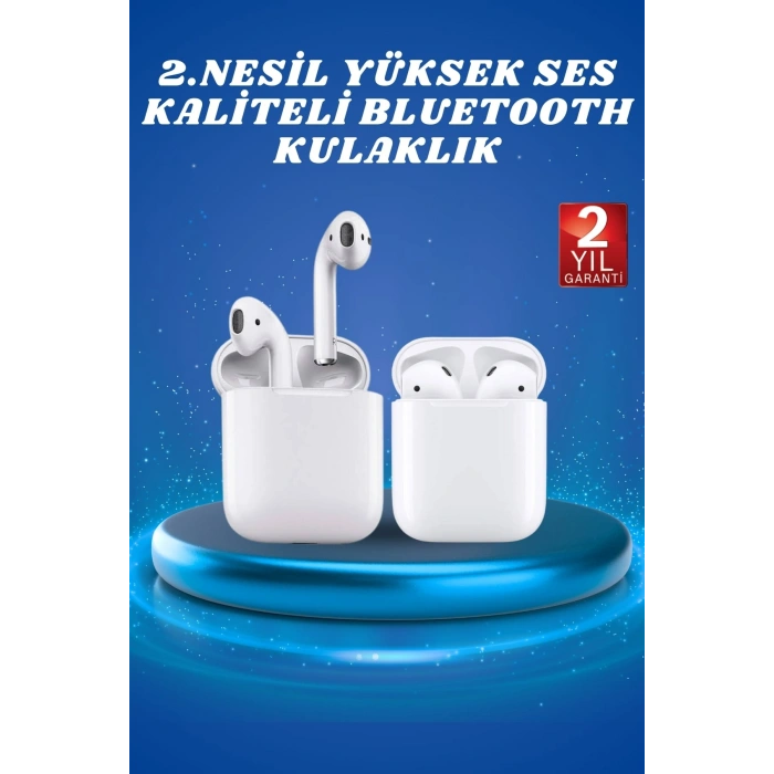 VipMarketim 2.Nesil Yeni Model TWS Bluetooth Kulaklık Dokunmatik Kontrol Yüksek Ses Kaliteli