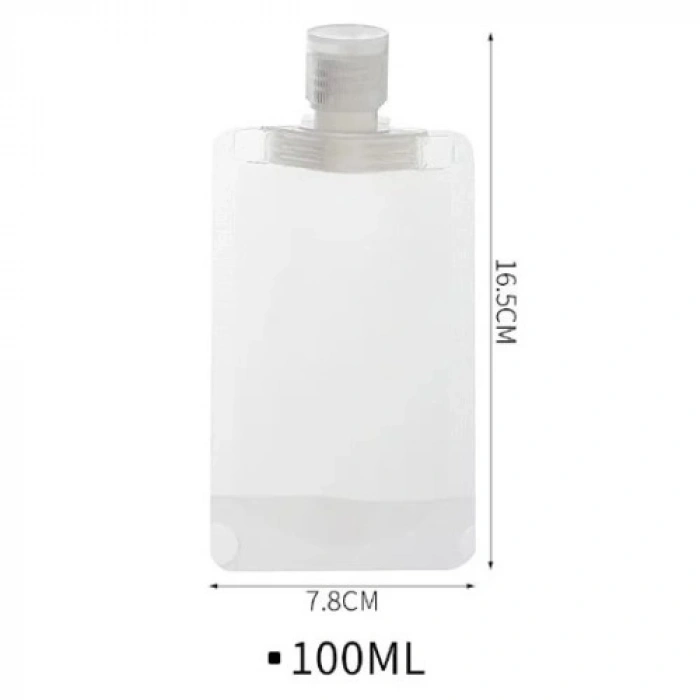 VipMarketim 3 Adet 100ml Krem Şampuan Kabı Tekrar Kullanılabilir Set