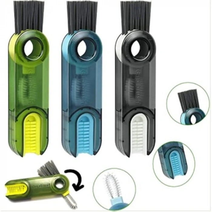 VipMarketim 3 Fonksiyonlu Mini Temizleme Fırçası