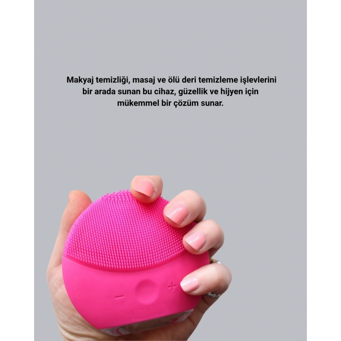 VipMarketim 3 Fonksiyonlu Yüz Temizleme ve Masaj Cihazı – Su Geçirmez Şarjlı Ölü Deri Temizleyici ve Cilt Yenileyici