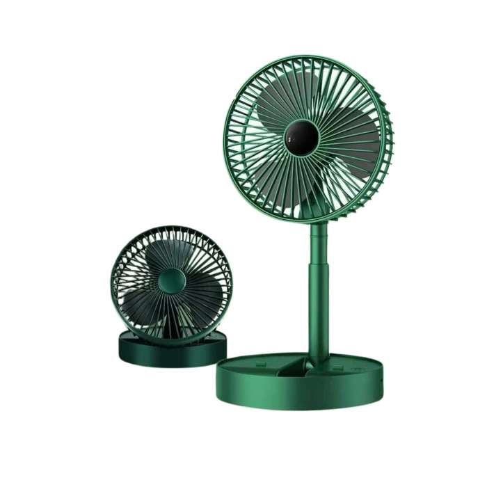 VipMarketim 3 Kademe Hız Ayarlı Vantilatör Telefon Standlı Şarjlı Katlanabilir Soğutucu Pervane