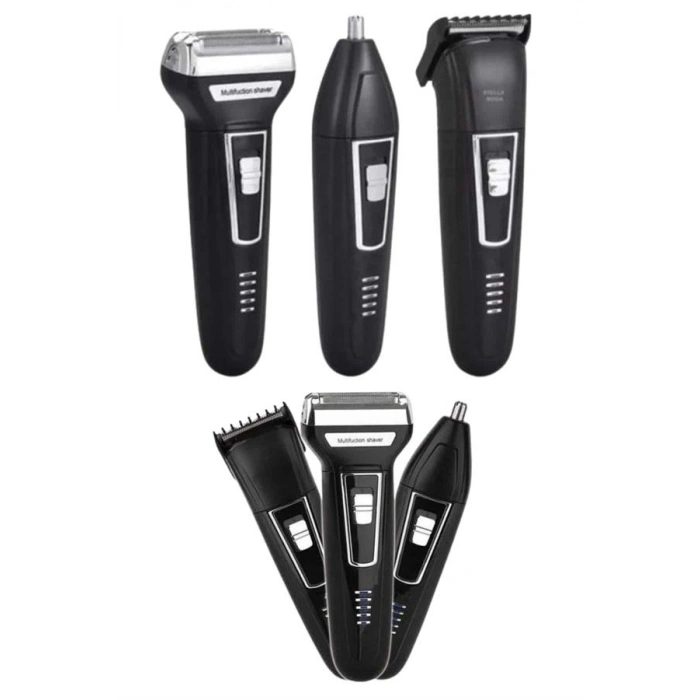 VipMarketim 3lü Set Saç Sakal Kesme Traş Makinesi Burun Kılı Alma Tıraş Makinesi