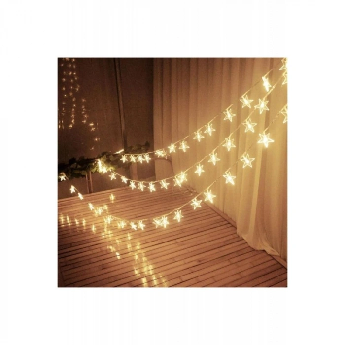 VipMarketim 3 Metre Yıldız Şekilli LED Işık