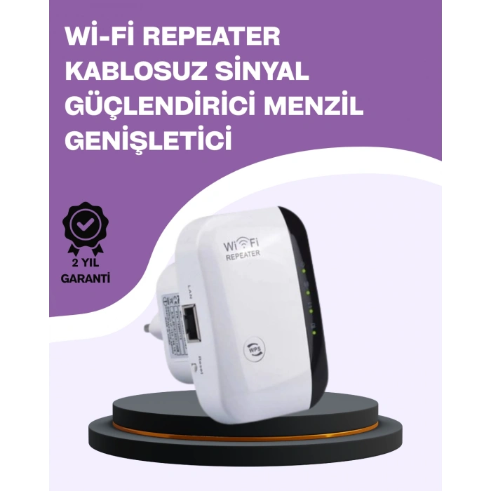 VipMarketim 300 Mbps Kablosuz WiFi Menzil Genişletici – Repeater & AP Modu