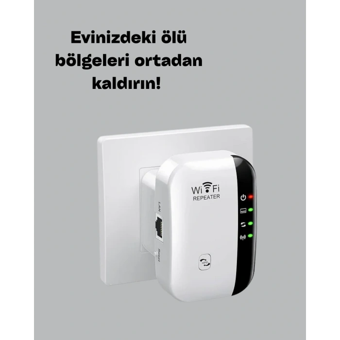 VipMarketim 300 Mbps Kablosuz WiFi Menzil Genişletici – Repeater & AP Modu