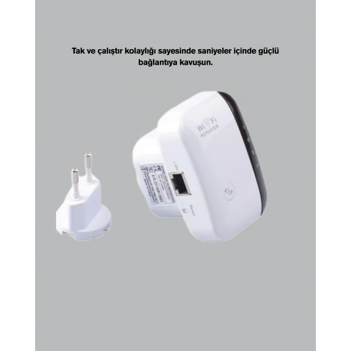 VipMarketim 300 Mbps Kablosuz WiFi Menzil Genişletici – Repeater & AP Modu