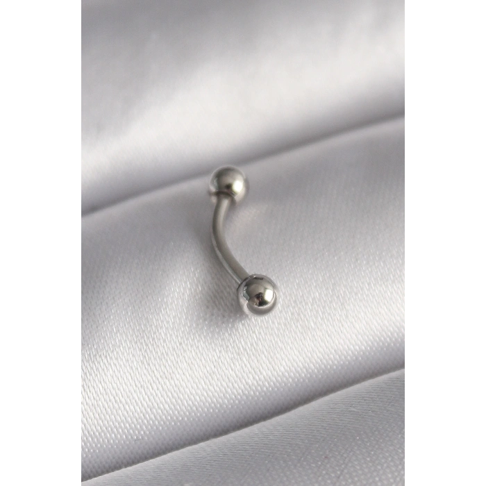 VipMarketim 316L Çelik Gümüş Renk Topçuk Model Piercing 5886