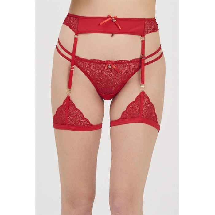 VipMarketim  3212 Kırmızı Jartiyer Takım