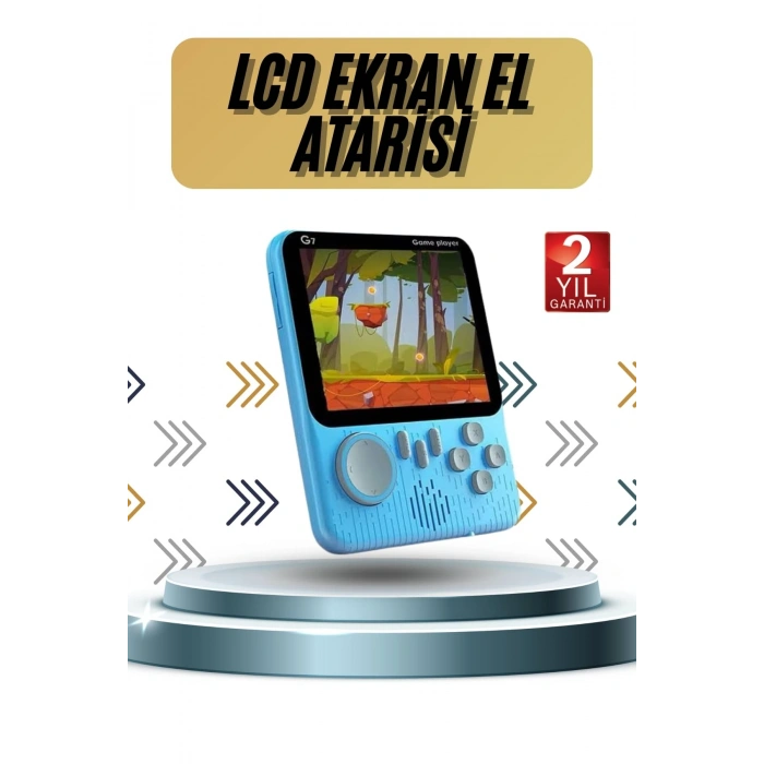 VipMarketim 3.5 İnç Mini Atari Taşınabilir Oyun Konsolu 666 Adet Retro Oyun