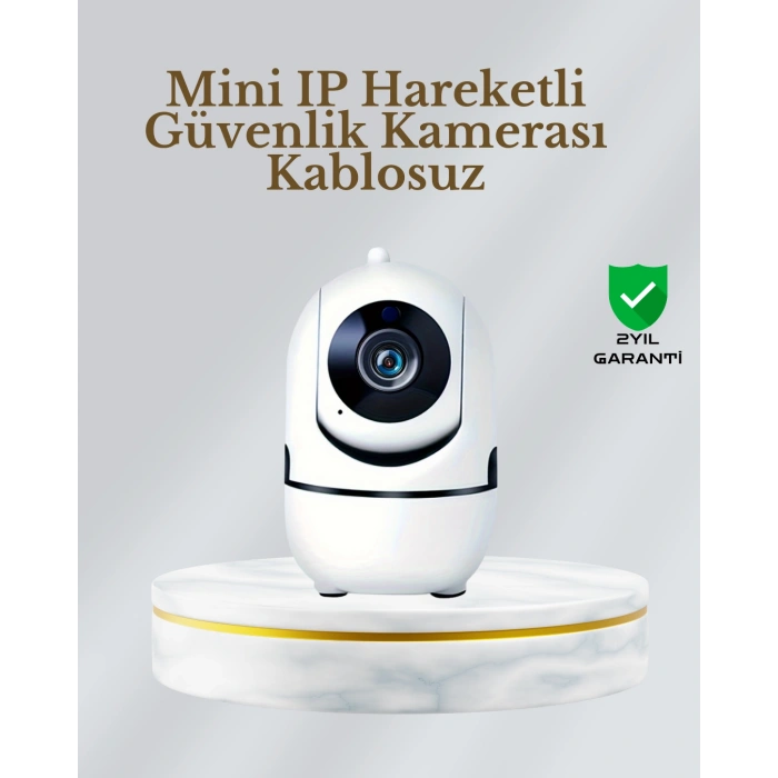 VipMarketim 360° Dönen Akıllı WiFi Kamera – Uzaktan Kontrol ve İki Yönlü Ses Özellikli