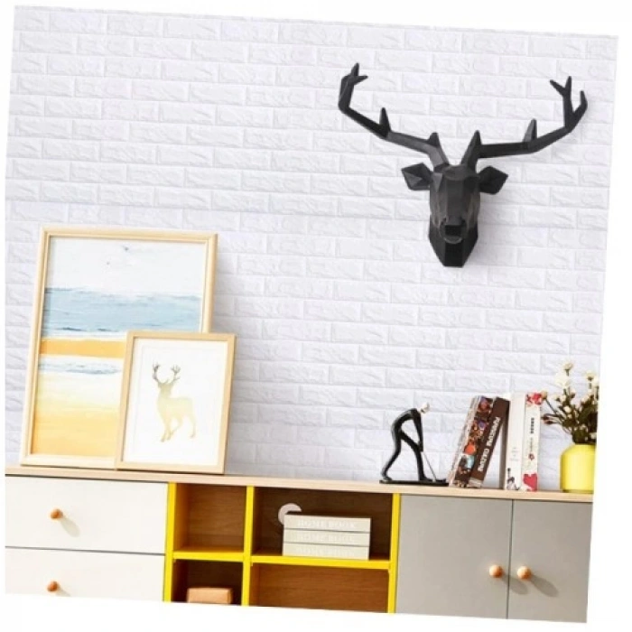 VipMarketim 3D Tuğla Desenli Kendinden Yapışkanlı Duvar Paneli 58x38 cm