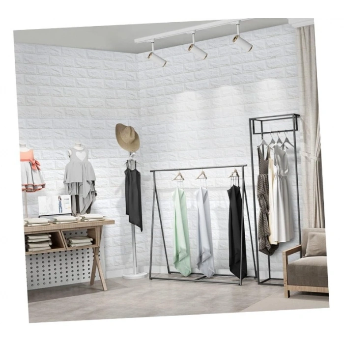 VipMarketim 3D Tuğla Desenli Kendinden Yapışkanlı Duvar Paneli 58x38 cm