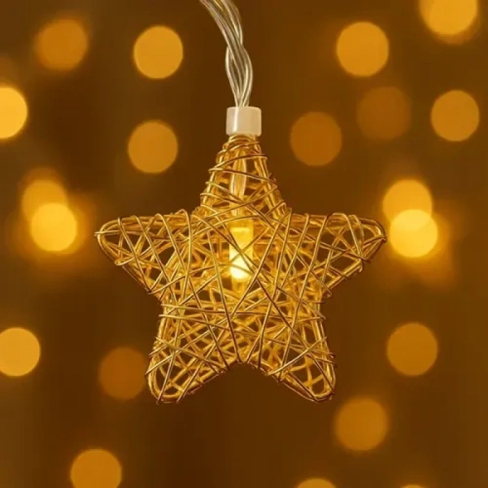 VipMarketim 3m 20 LED Pilli Yıldız Led