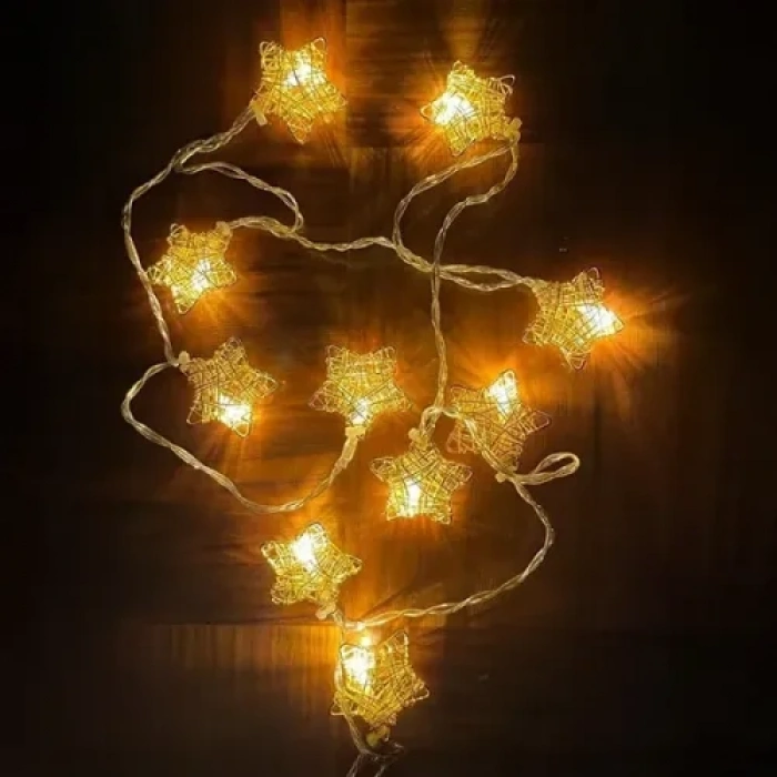 VipMarketim 3m 20 LED Pilli Yıldız Led