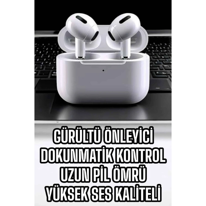 VipMarketim 3.Nesil TWS Bluetooth Kulaklık Mikrofonlu ANC Özelliği Dokunmatik Kontrol