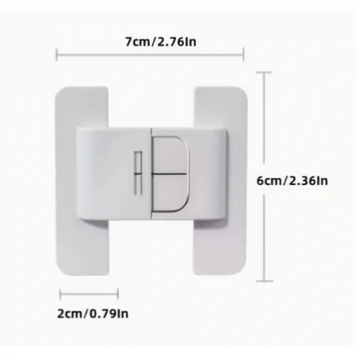 VipMarketim 4 Adet Buzdolabı Çekmece ve Dolap Kapağı Çocuk Kilidi