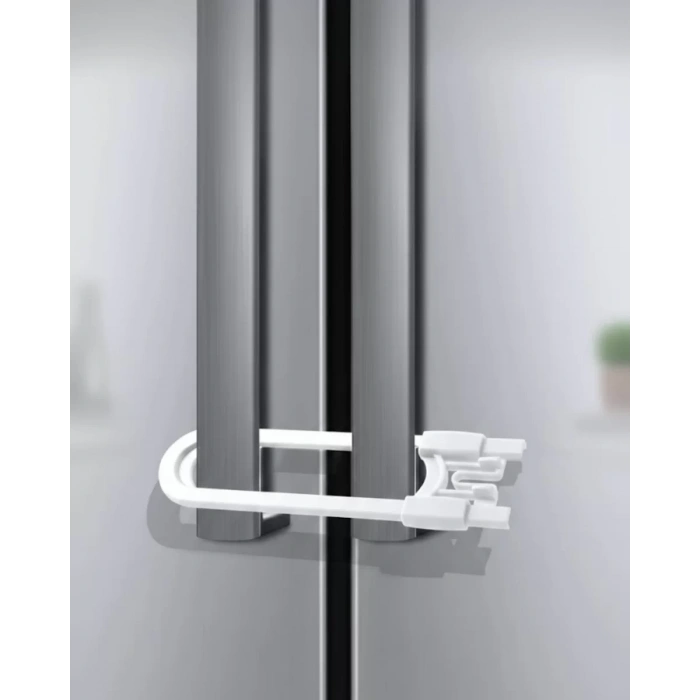 VipMarketim 4 Adet Çocuk Güvenlik Dolap Kilidi Dayanıklı ve Uzun Ömürlü Tasarım