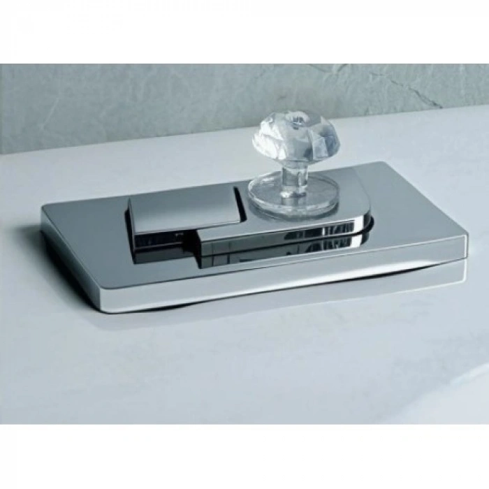 VipMarketim 4 Adet Kristal Tasarımlı Çok Amaçlı Yapışkanlı Tutacak Buton